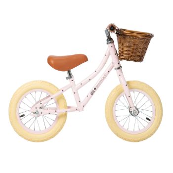 Draisienne métal First Go rose avec étoiles Banwood