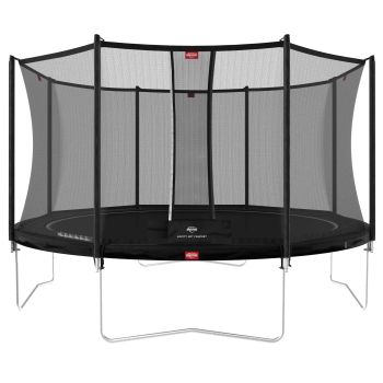 Trampoline 380 BERG noir Regular Favorit et filet + Echelle offerte