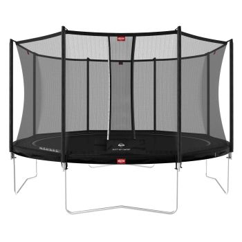 Trampoline 430 BERG noir Regular Favorit et filet + Echelle offerte