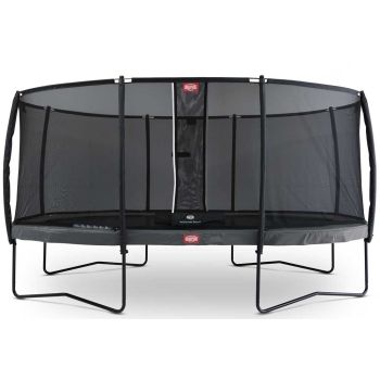 Trampoline ovale gris 520 BERG Champion et filet + Echelle offerte