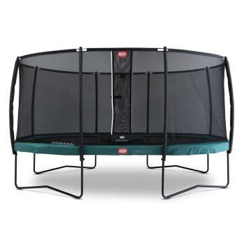 Trampoline ovale vert 470 BERG Champion et filet + Echelle offerte