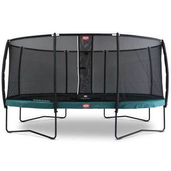 Trampoline ovale vert 520 BERG Champion et filet + Echelle offerte