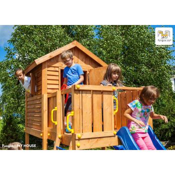 Aire de jeux en bois MyHouse Spider multifonctions de Fungoo
